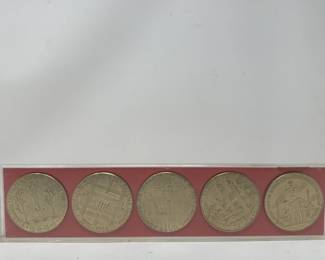Lot 184 Vintage USSR Belarus brass table medal set