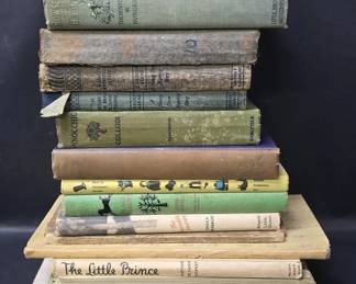 Lot 337 Group of antique and vintage books