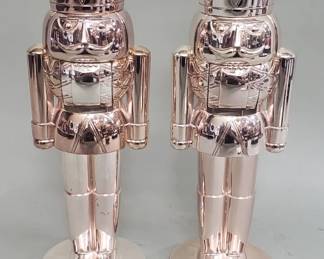 Lot 123 Pair of copper tone chrome nut crackers