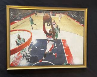 Lot 326h Framed Large John Wall Washington Wizards photo