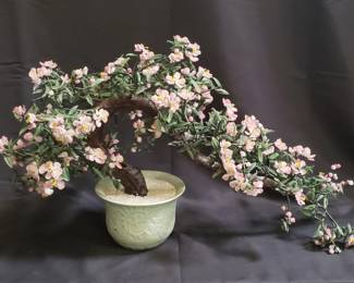 Lot 168 Chinese glass bonsai tree