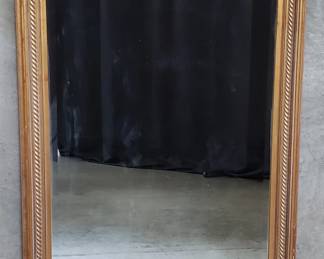 Lot 131 Contemporary gilt frame beveled mirror