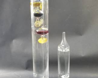 Lot 5 Pair of Galileo thermometers