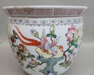 Lot 544 Vintage Chinese hand painted porcelain fish b