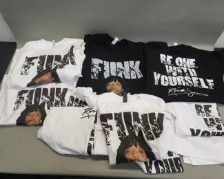 Lot 461 Group of Rick James tshirts