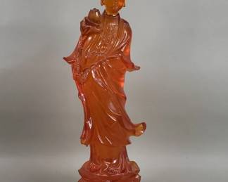 Lot 175 Vintage resin Guan Yin statue