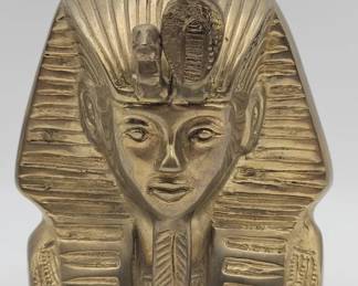 Lot 393h Vintage brass Egyptian Revival Tutankhamun