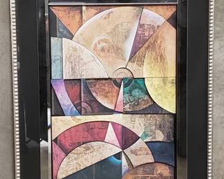 120 Lot 140 Richard Hall mixed media abstract