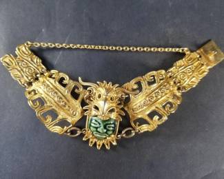 054 Lot 19 Vintage Salvador Teran for Marbel goldplated bracelet