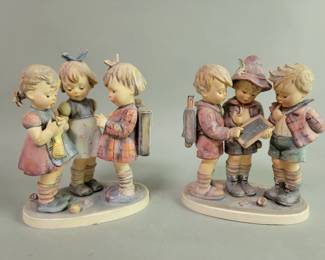 Lot 340 Pair of vintage Hummel Goebel ceramic figures