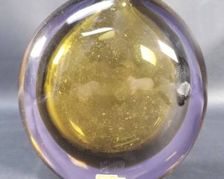 013 Lot 26 Seguso Murano Sommerso Midcentury Modern vase