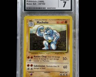 Lot 357h 1999 Pokmon Machoke CGC 7 NM