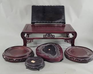 Lot 479 Group of Asian wood stands
