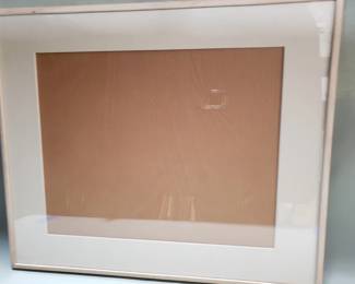 Lot 329 Jerry Solomon frame and matboard behind glass