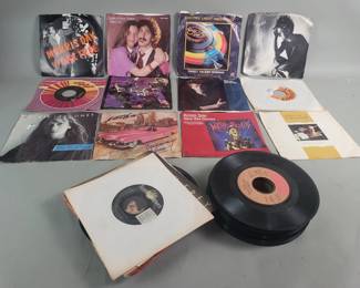 Lot 600 Group of Vintage classic 45 records Frank Zappa