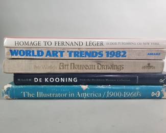 Lot 609 Group of vintage art books