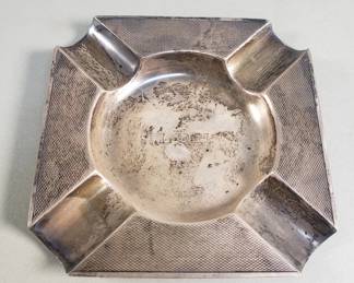 078 Lot 576 Mappin and Webb sterling silver Art Deco ashtray