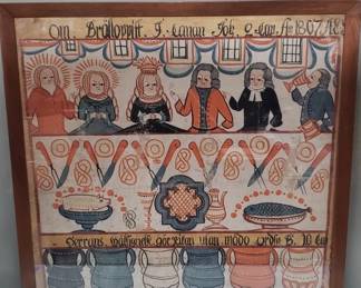 Lot 151 Bonad style painting on canvas after Anders