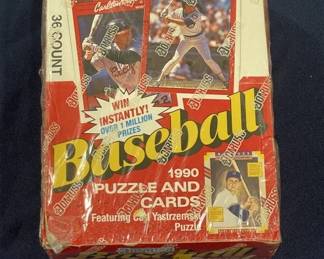 141 Lot 437h 1990 Donruss factorysealed baseball wax packs box