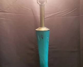 061 Lot 235 Murano Midcentury handblown art glass table lamp