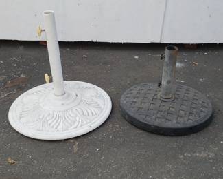 Lot 263 Pair of metal umbrella stands
