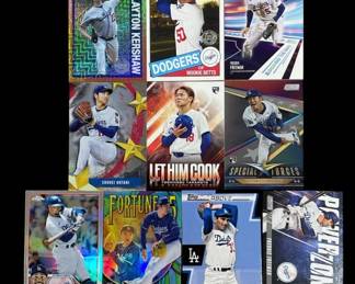 Lot 417h Lot of Los Angeles Dodgers baseball cards