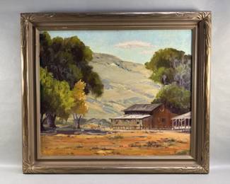 Lot 182 Signed Lucy Jencks plein air oil on canvas