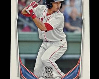 137 Lot 410h 2014 Topps Bowman Mookie Betts rookie card