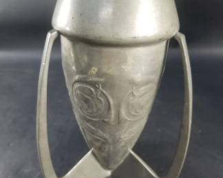 011 Lot 14 Archibald Knox for Liberty and Co. pewter vase