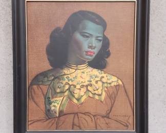 Lot 163 Vladimir Tretchikoff print