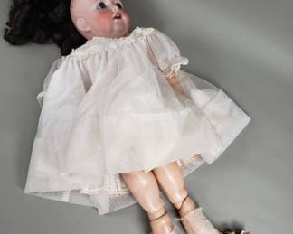 Lot 229 Antique J.D.K. porcelain head doll
