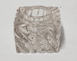 Lot 301h Antique 1895 glass inkwell Saftey Bottle and Ink