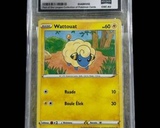 Lot 356h 2021 French Pokmon Mareep CGC slabbed