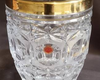 Lot 166 Barzel Western Germany hand cut lead crystal ice