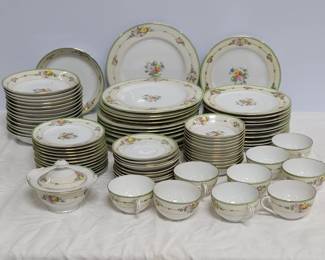 Lot 459 Vintage Japanese hand painted china