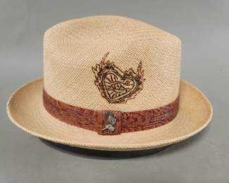 Lot 213 Carlos Santana Sacred Fire Panama fedora