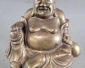 Lot 427 Vintage brass Buddha figure