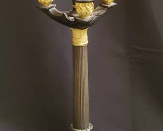 183 Lot 241 French bronze and gilt candelabra table lamp