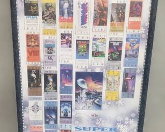Lot 197 Vintage framed 1991 Super Tickets poster