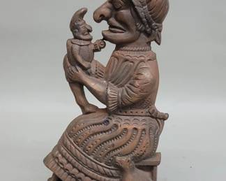 Lot 547 Vintage cast iron Punch and Judy door stop