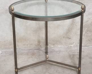 Lot 100 Maison Jansenstyle metal side table with