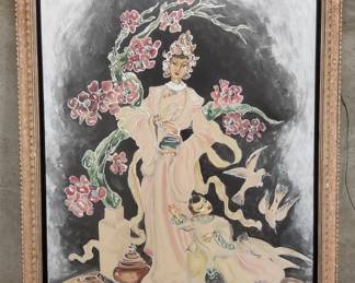 Lot 162 Signed F. Gardner mixed media