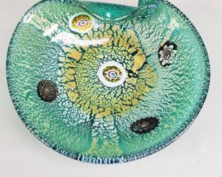 Lot 266 Vintage murano style art glass bowl