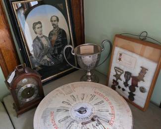 Store Boye Needle display from 1900's, 1st Place Trophy from Colorado Springs Window Dressing Contest c. 1900'sg Contest