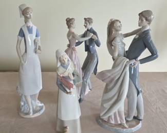 Lladro tall figurines