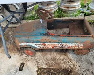 Rusty pedal car