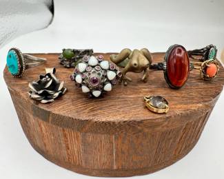 Variety Of Costume Jewelry Rings
