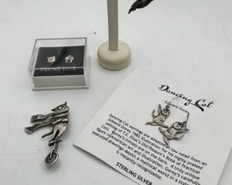 Sterling Silver Earrings Pins