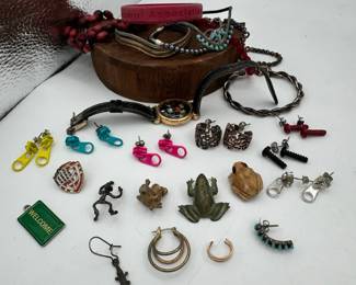 Costume Jewelry Zipper Earrings Bracelets And More