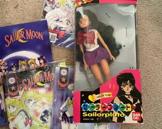 1996 Bandai Sailor Moon Doll Sailor Pluto 4 Comic Books